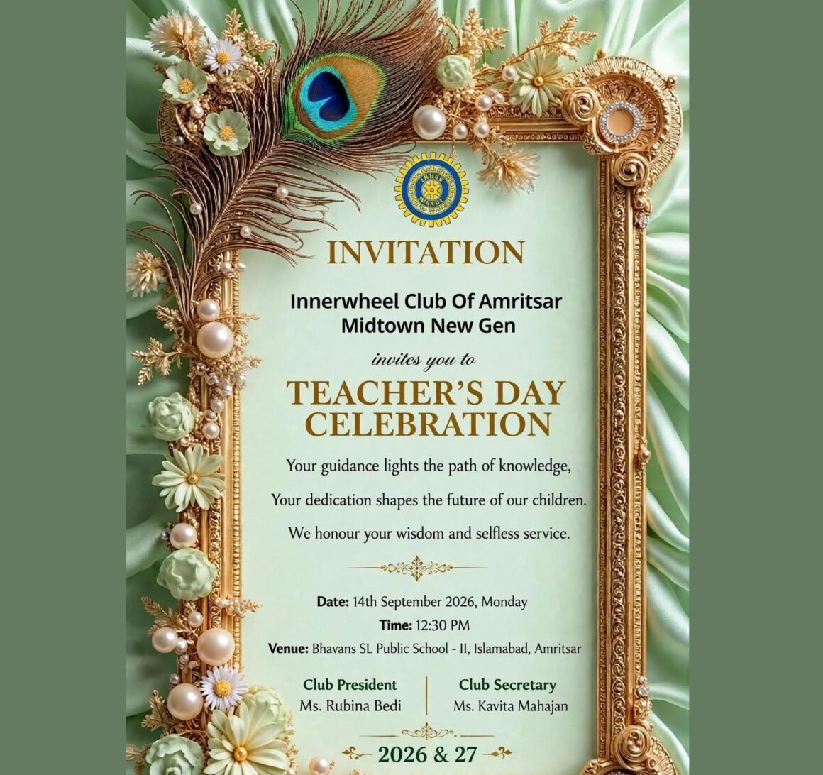 Teachers’ Day | 14th Sep, 2026 | Inner Wheel Club Teachers’ Day | 14th Sep, 2026 | Inner Wheel Club