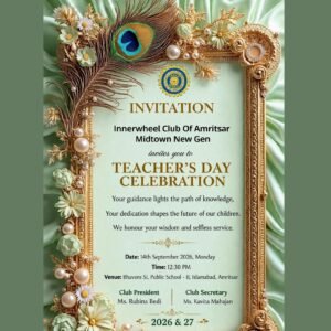 Teachers’ Day | 14th Sep, 2026 | Inner Wheel Club